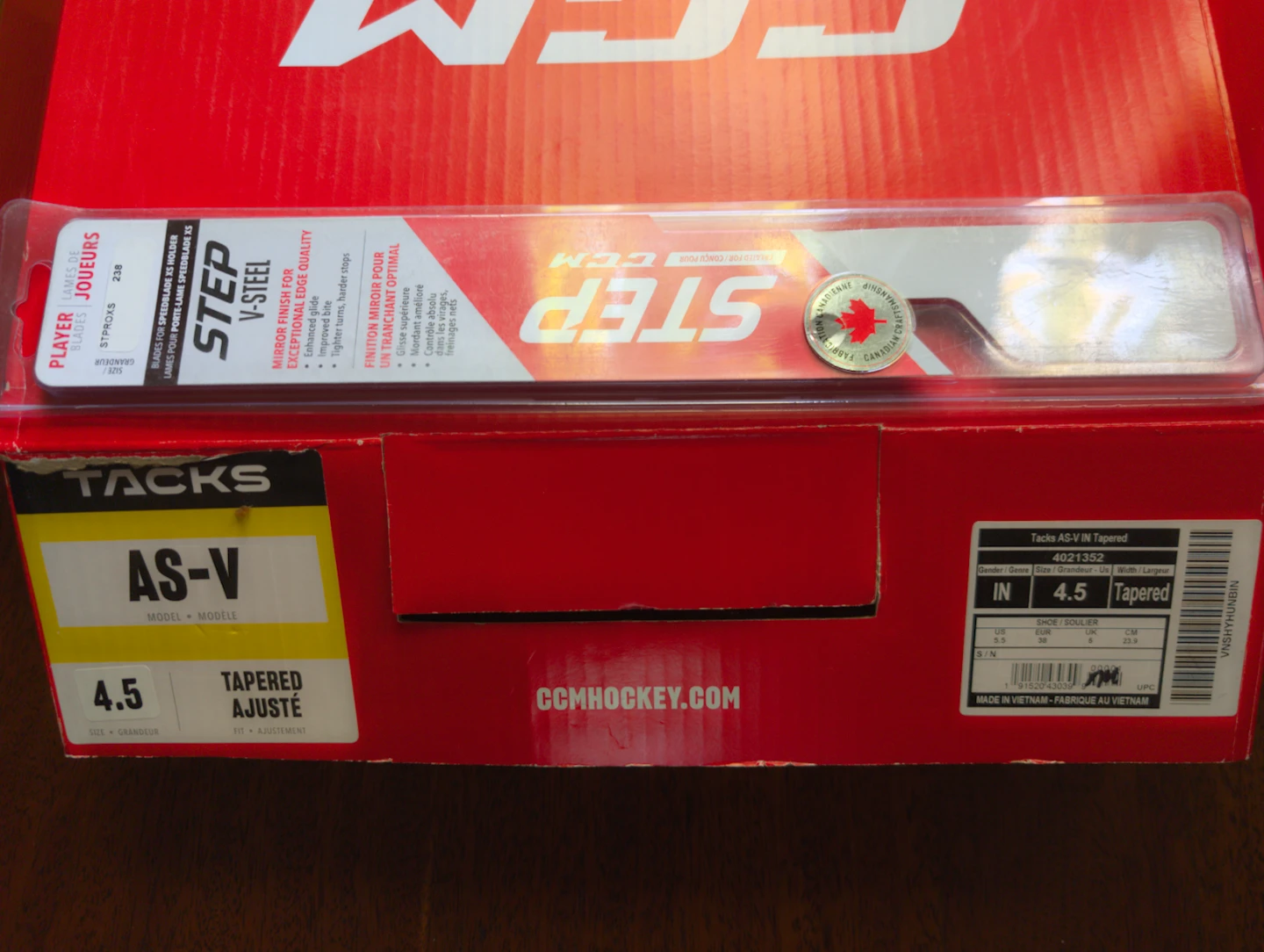 CCM Tacks AS-V Hockey Skates Size 4.5 - photo 5