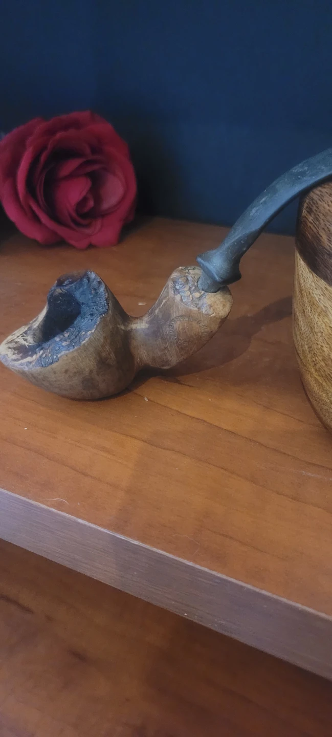 VERY OLD DENMARK HAND CARVED PIPE - photo 5