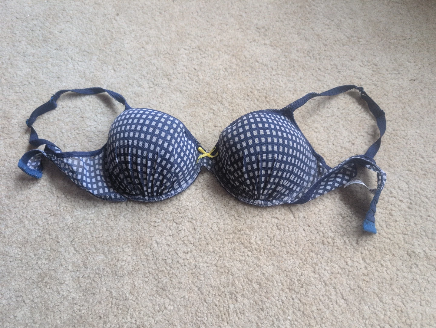 George check print bra