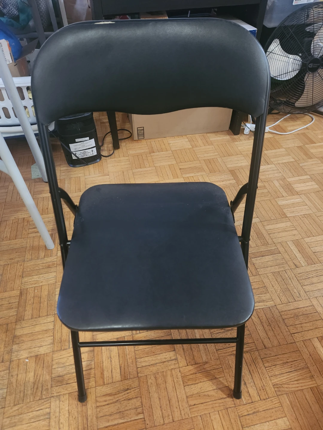 Black Metal Folding Chair