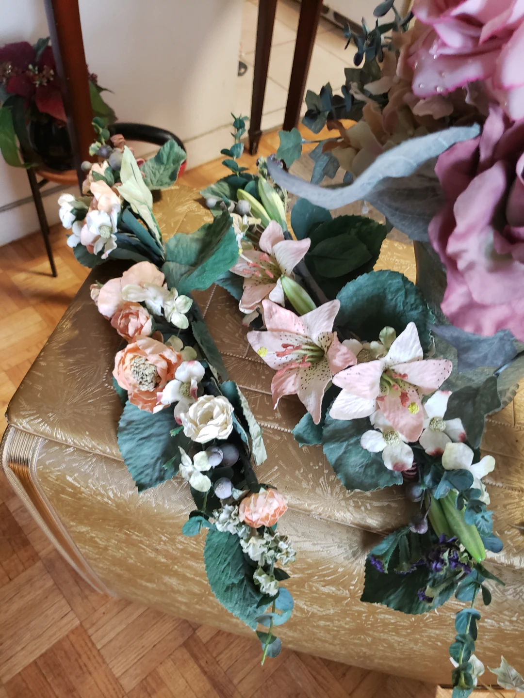 Artificial Floral Arrangement with Planter