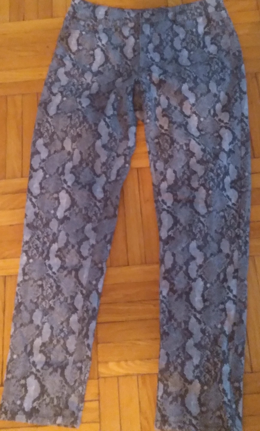 Snake print pants