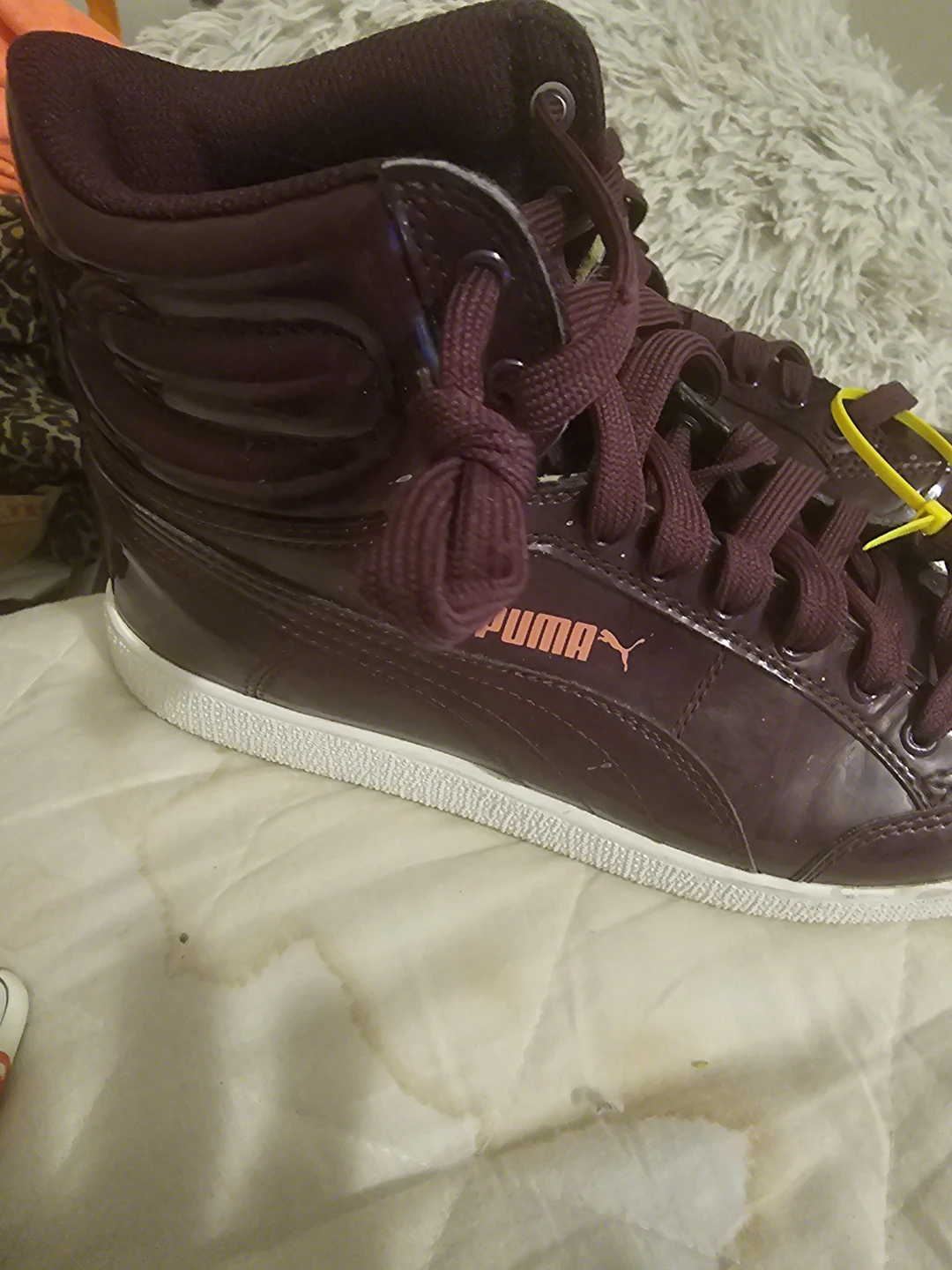 Puma High-Top Sneakers - Maroon