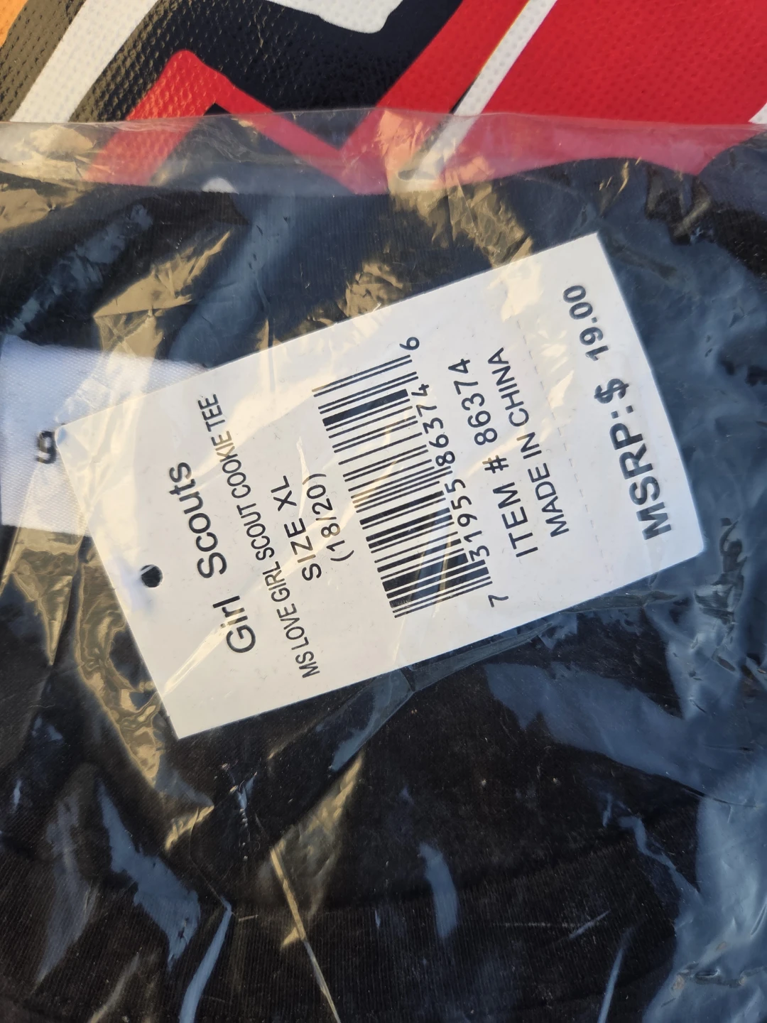 New Girl Scouts Cookie T-Shirt Black XL - photo 3
