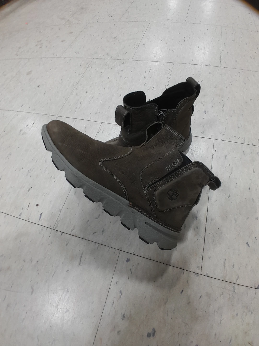 Timberland Dark Brown Leather Boots Men's Size 9