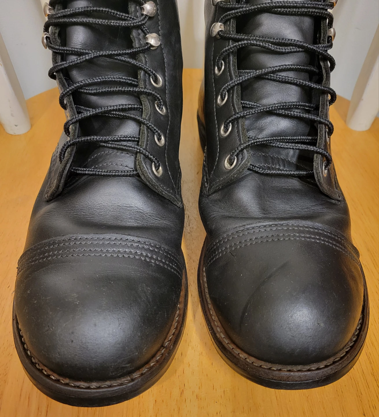 Red Wing Iron Ranger 8084 Black Leather Boots Mens Sz 10.5 - photo 4