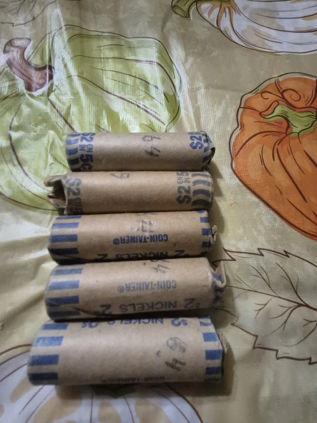 5 Rolls of 1964 Canadian Nickels - photo 2