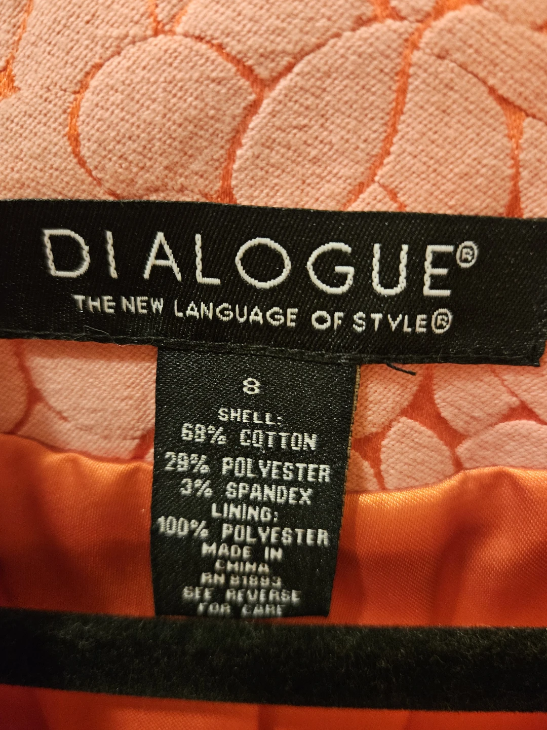 Dialogue Peach Floral Blazer - photo 5