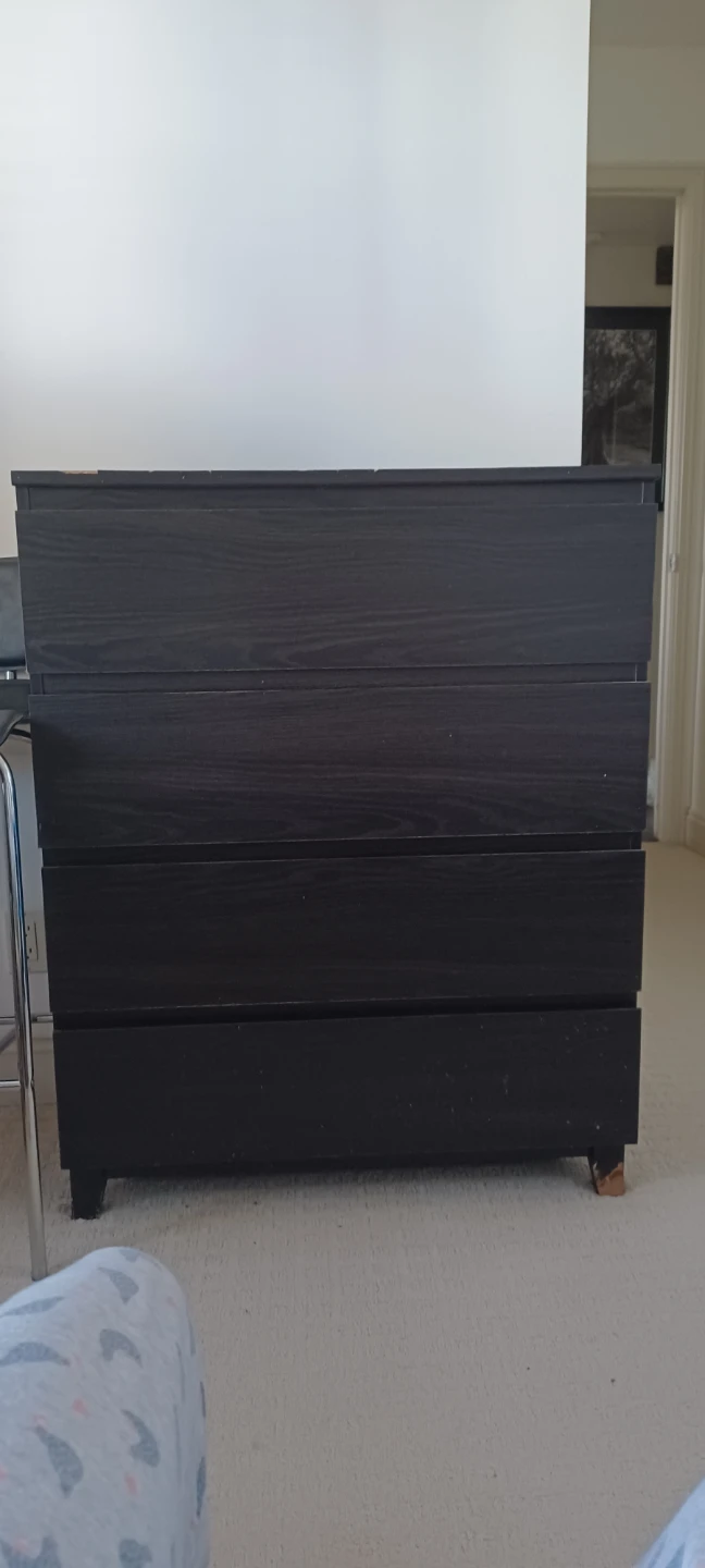 Ikea black chest drawers - photo 2