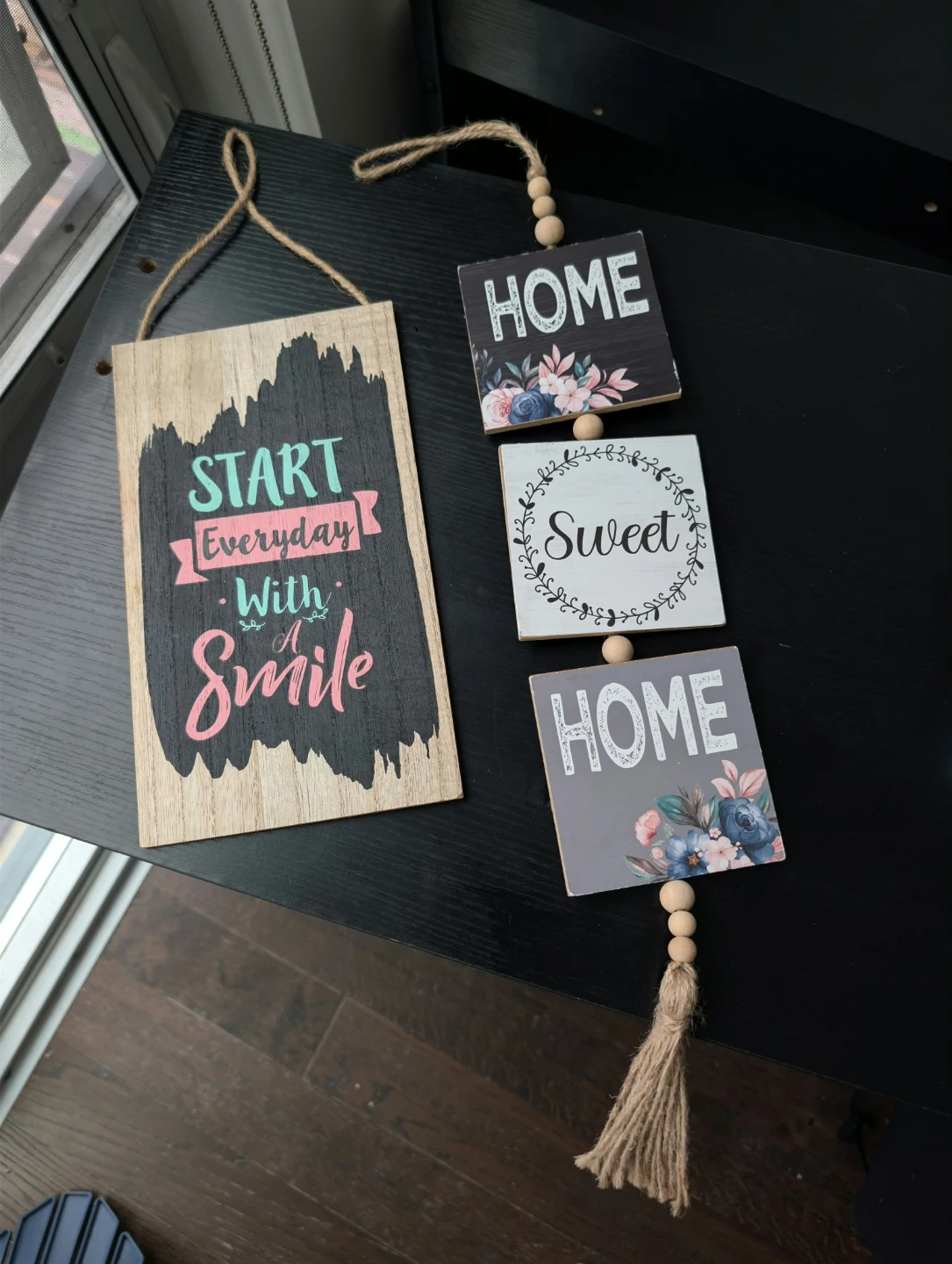 Set of 2 Hanging Wall Decor Signs - photo 2