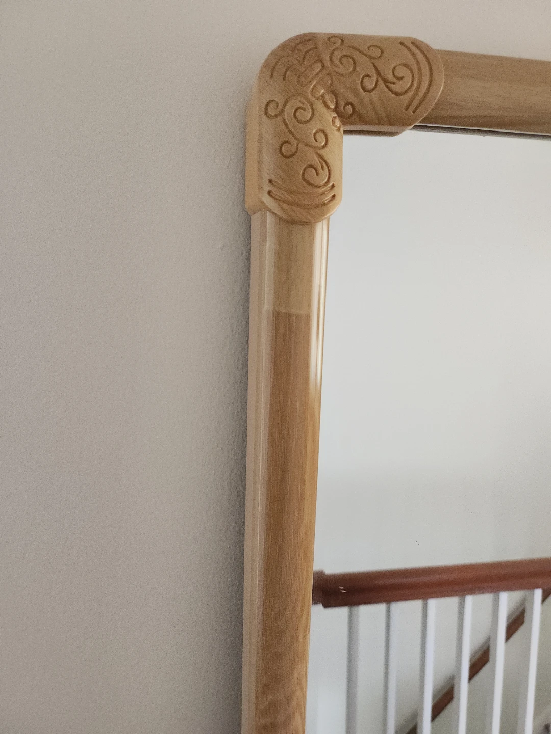 Large Wooden Framed Full Length Mirror - photo 2
