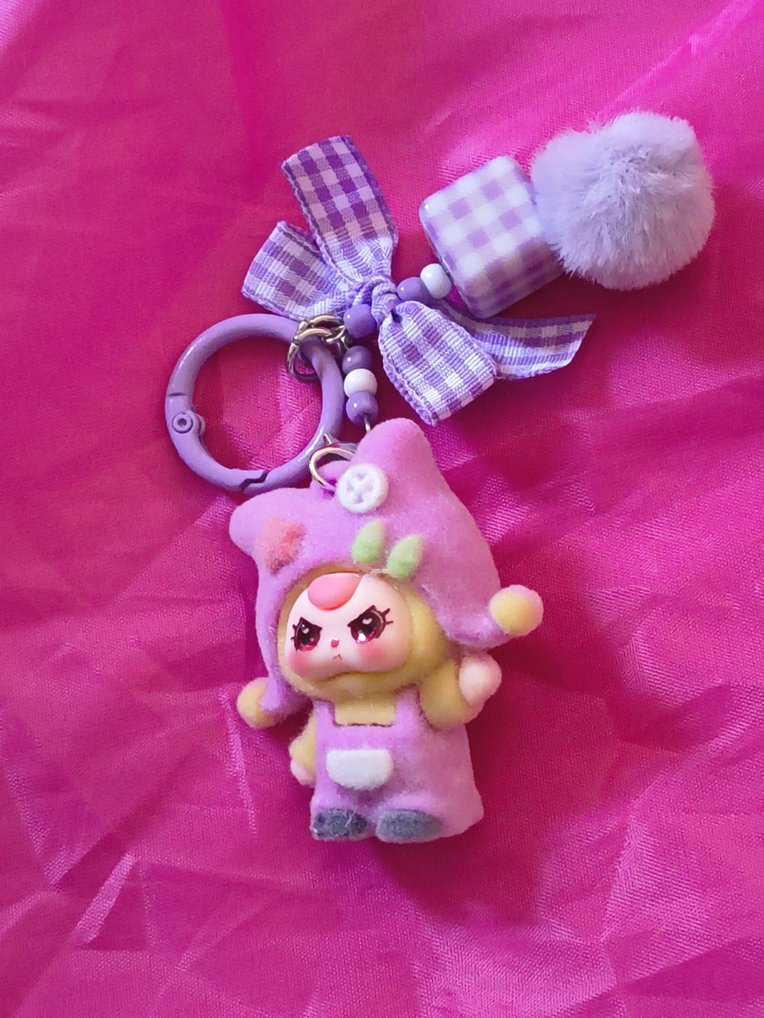 Cute Purple Keyring - photo 2