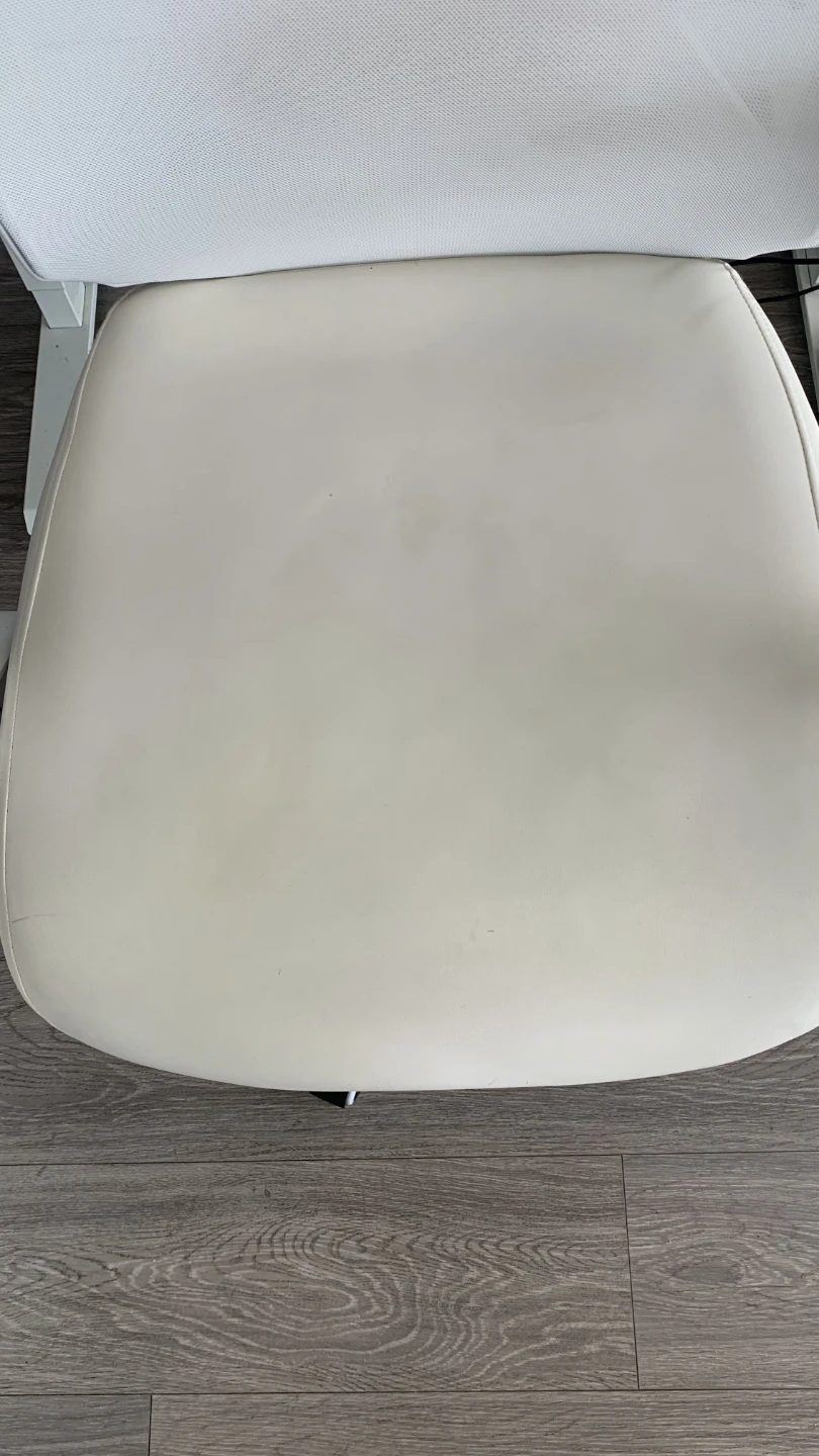 White ergonomic office chair with headrest - photo 3