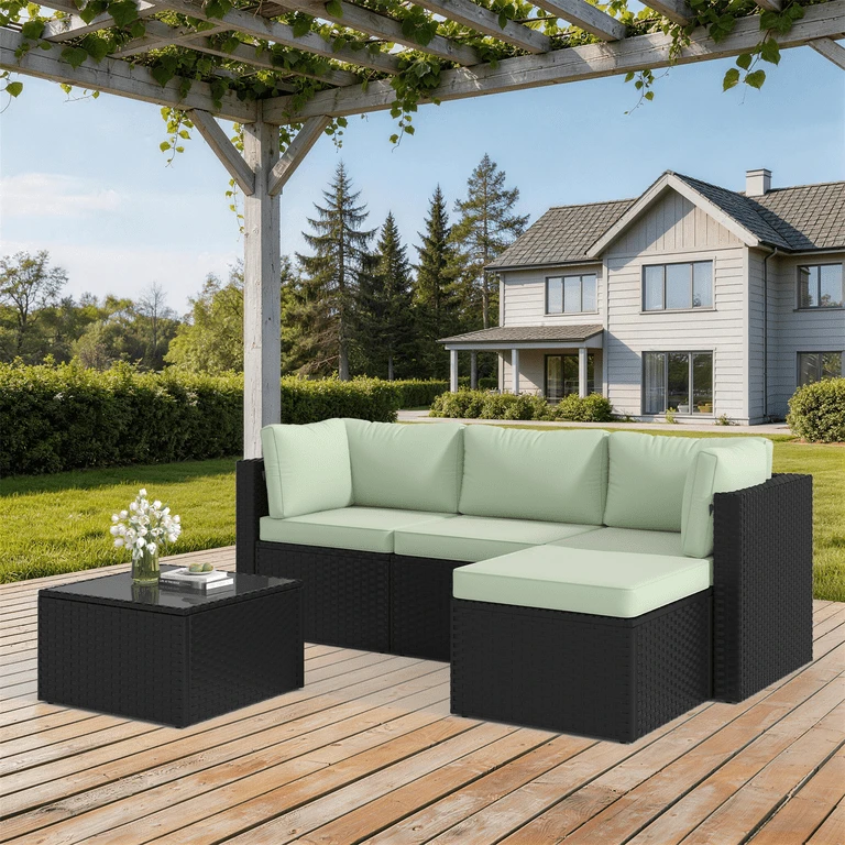 NEW In 2 box Patio Sofa Set with Table