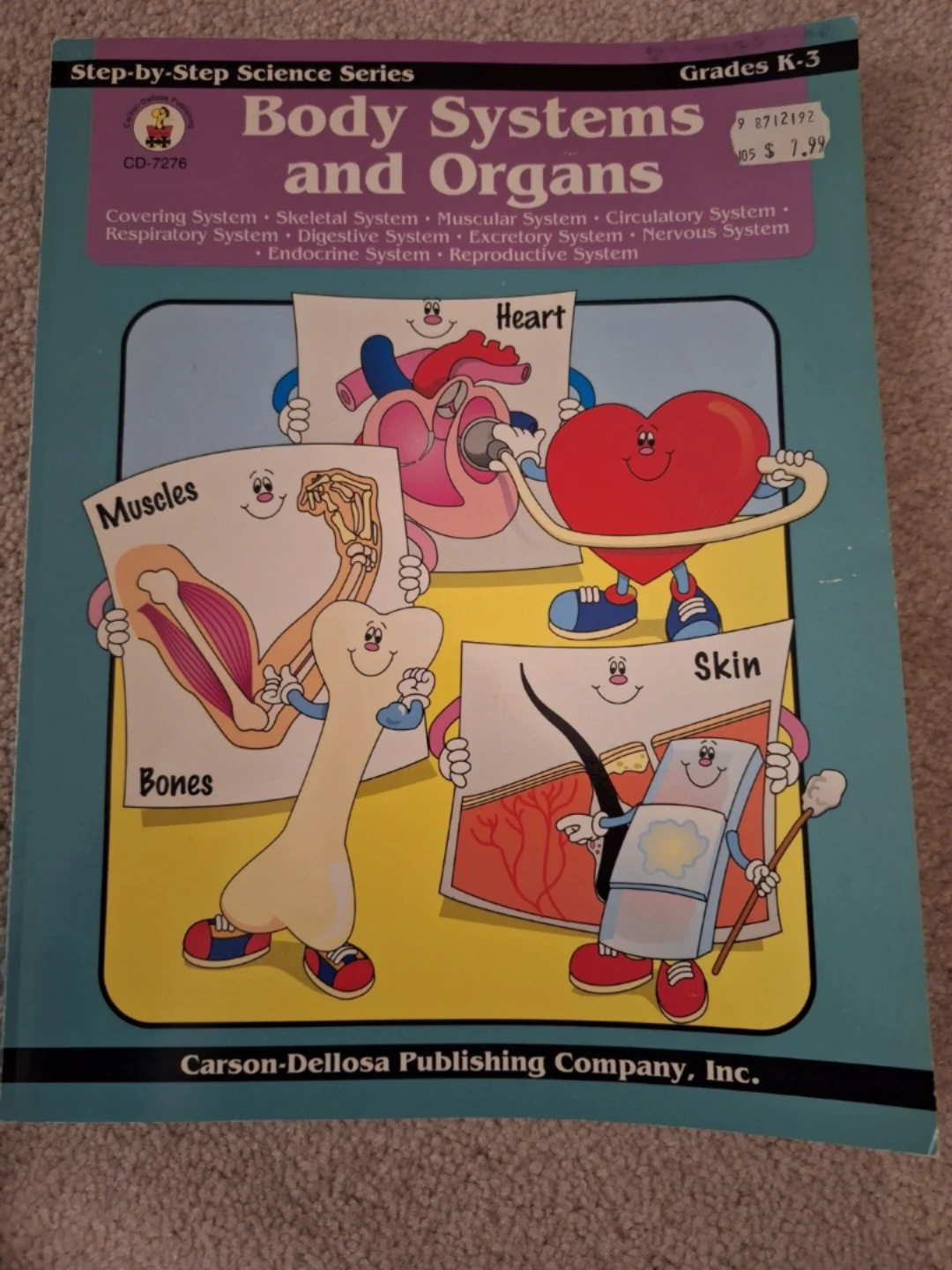 Carson-Dellosa Body Systems and Organs Book (Grades K-3)