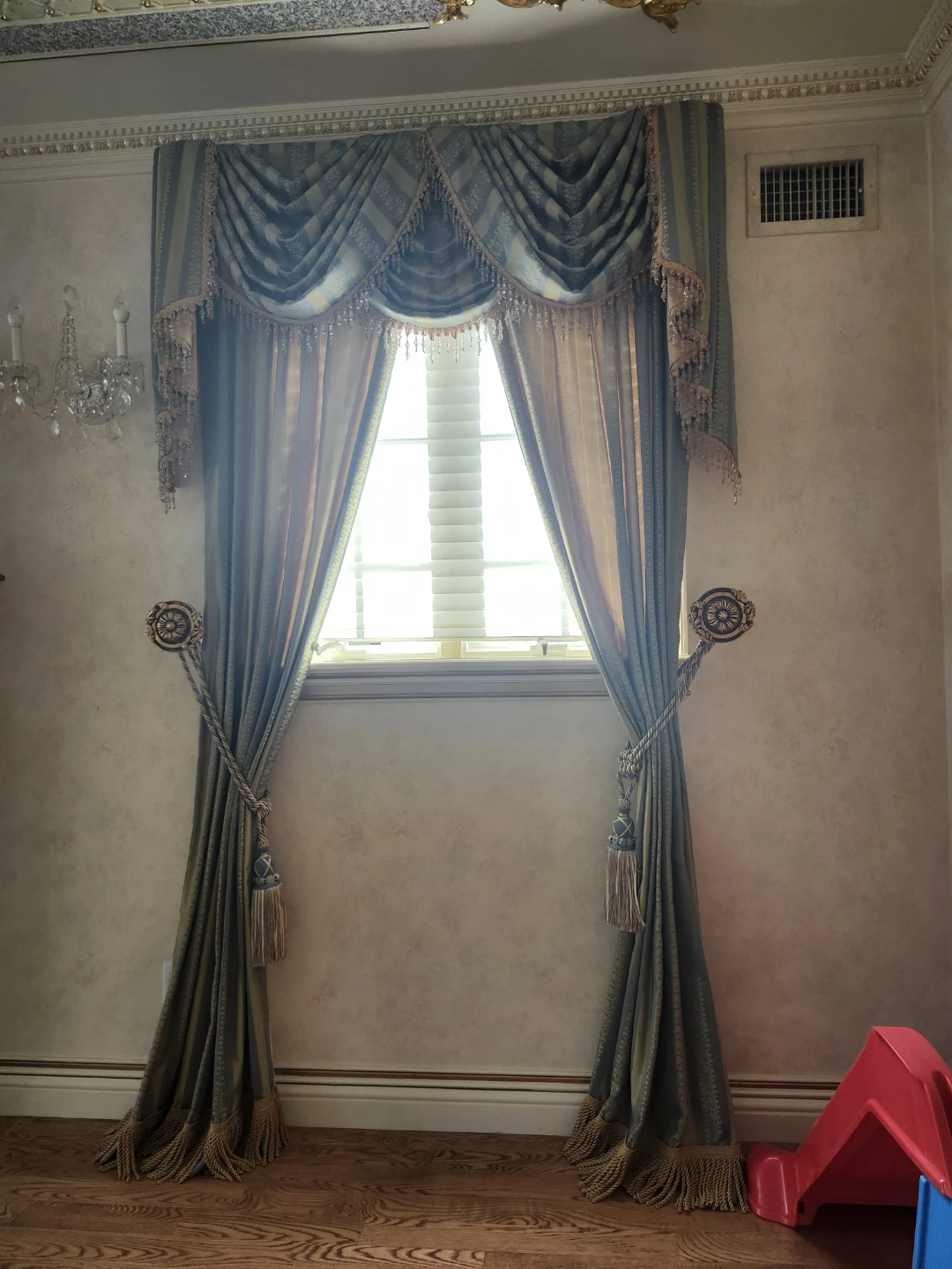 3 Victirian style custom drapes set - photo 3