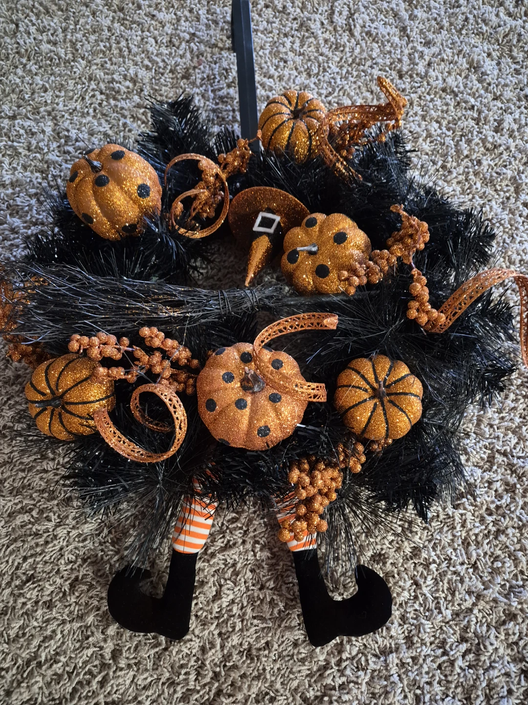 Halloween Witch Wreath