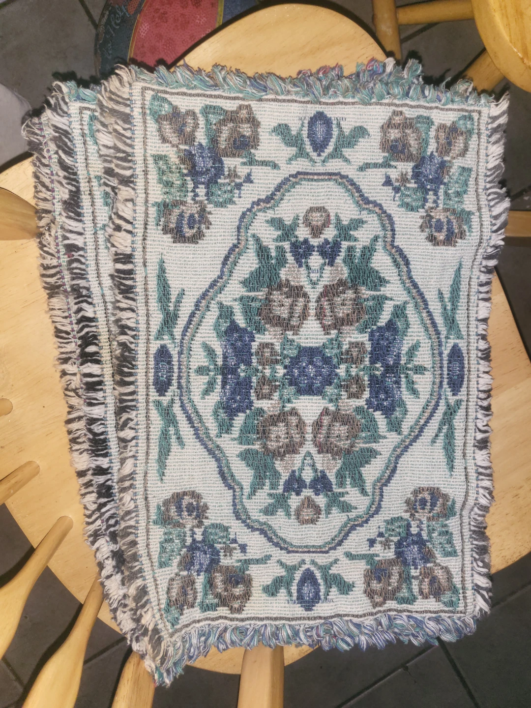 Woven Floral Tapestry Placemat
