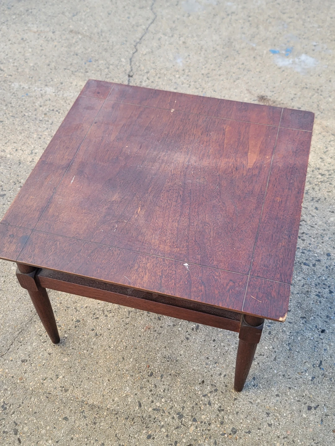 Vintage Mid-Century Modern Wood Side Table