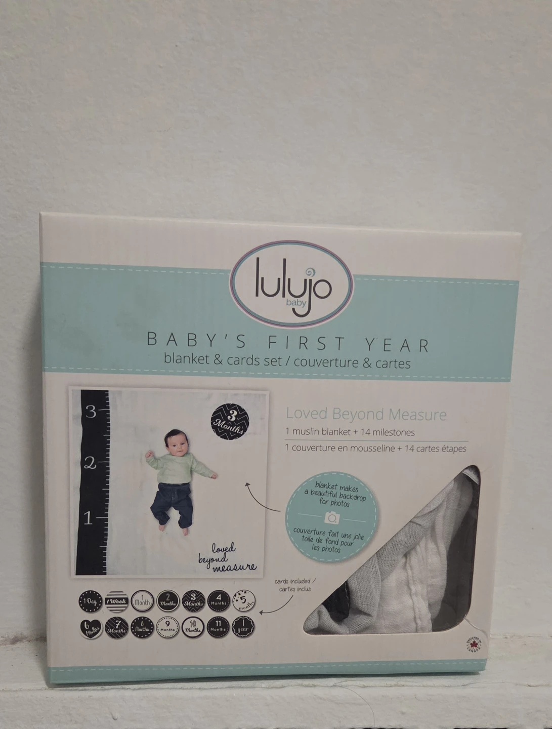 Lulujo Baby's 1st Year Blanket and Cards Set - photo 2