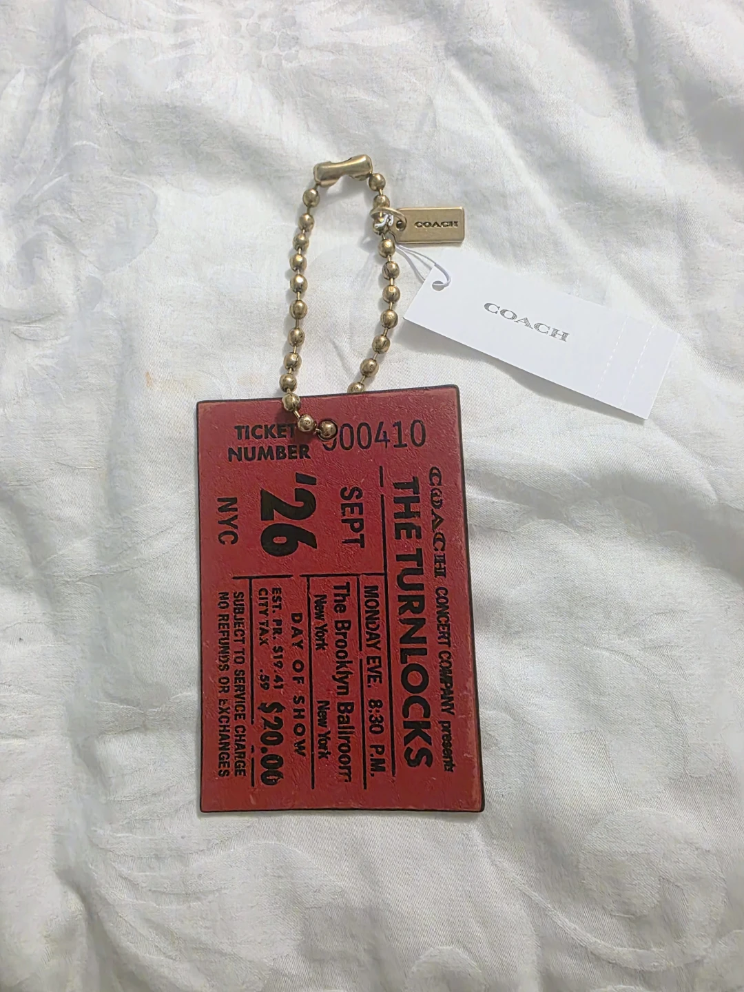Coach Concert Ticket Bag charm - photo 2