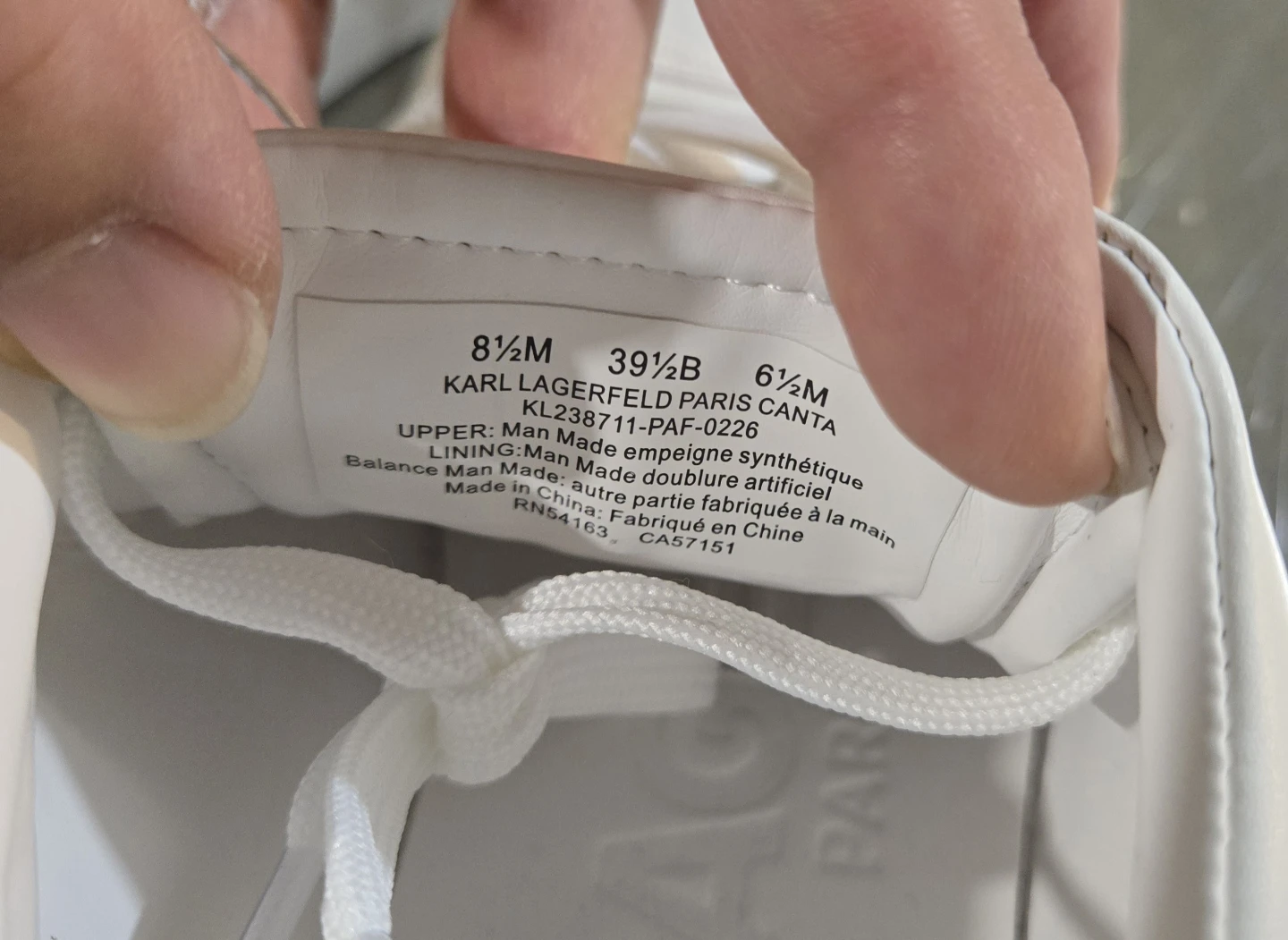 Karl Lagerfeld Paris Chella White Sneakers Cat Logo Women 8.5M - photo 3