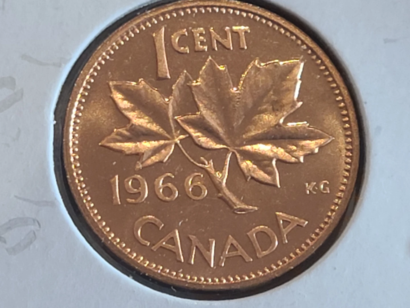1965 and 1966 Canadian 1 Cent Coins