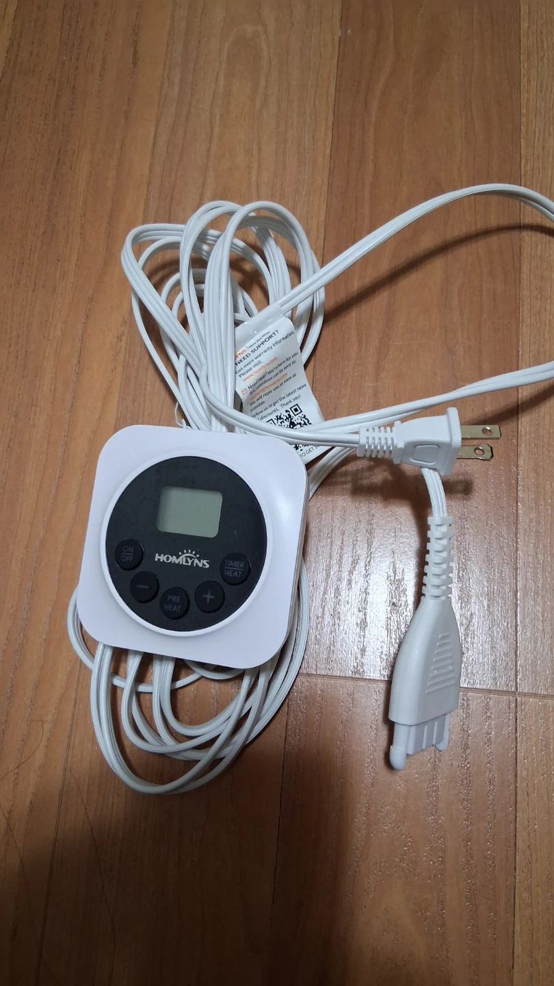 Homlyns Timer Controller Power cord for Heated Mattress