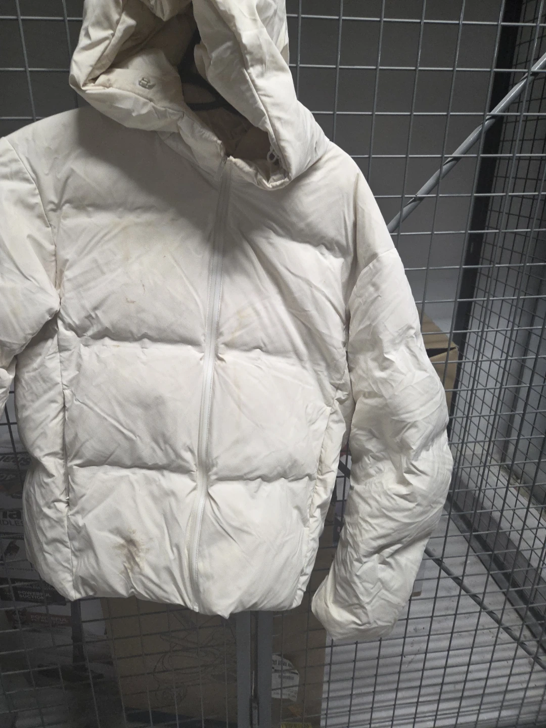 Uniqlo Hooded Puffer Jacket Off-White - photo 4