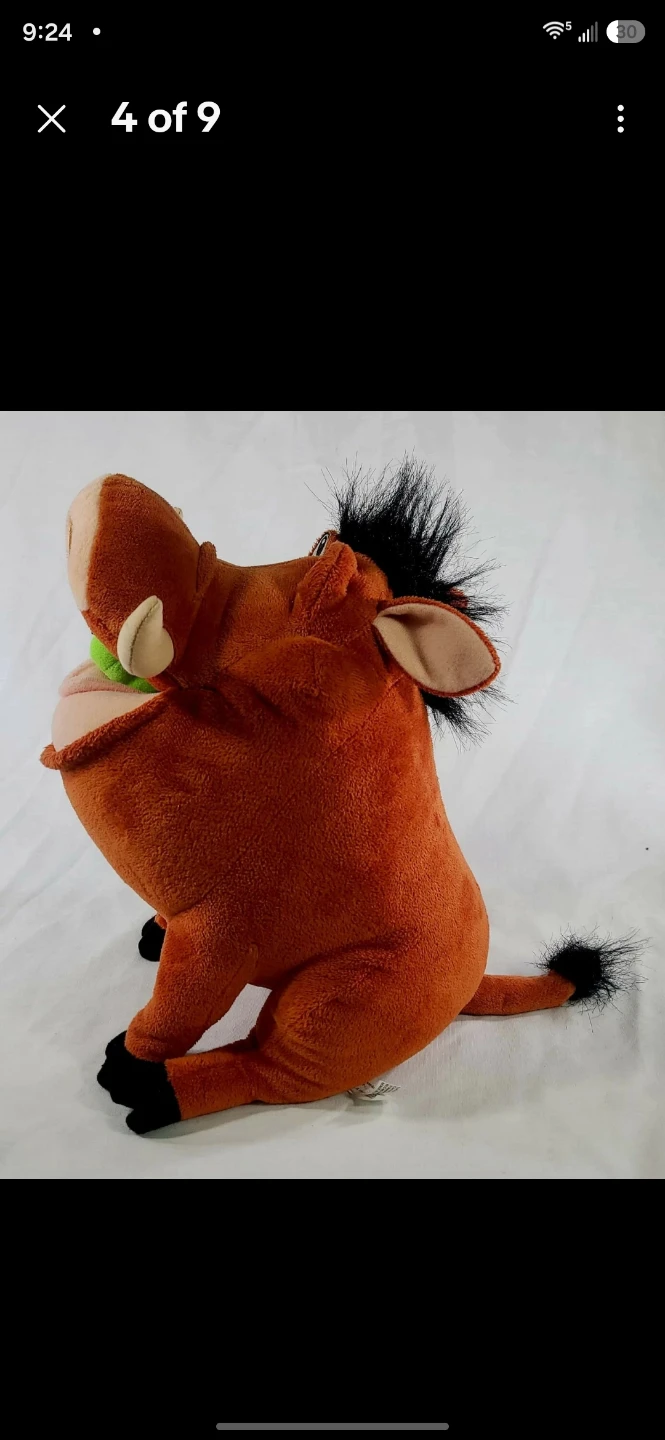 Disney The Lion King Pumbaa Plush - photo 5