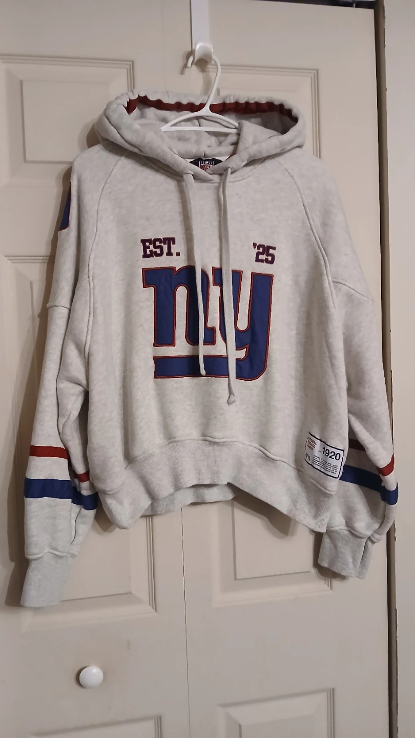Zara x NFL New York Giants gray hoodie size large L