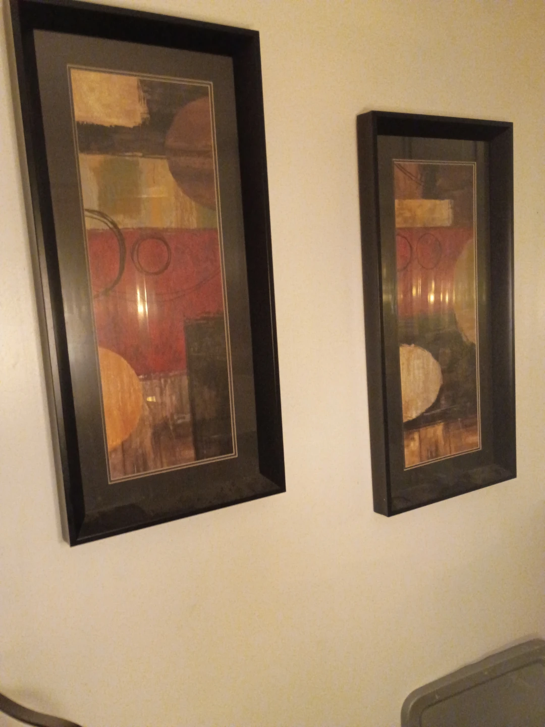 Set of Two Abstract Framed Wall Art Prints