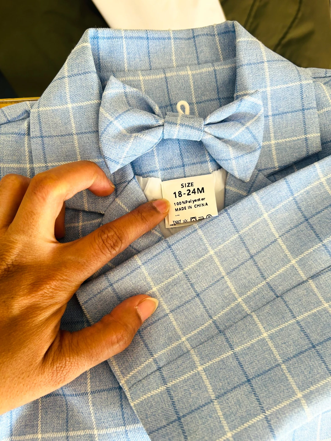 Toddler Boys Plaid Suit Set - photo 3