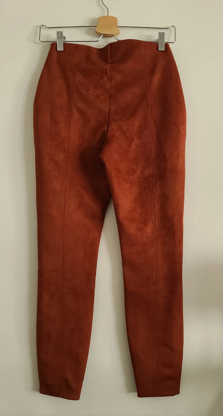 [BUNDLE OF 2] Joe Fresh Faux Suede Leggings Set -black and rust - photo 4
