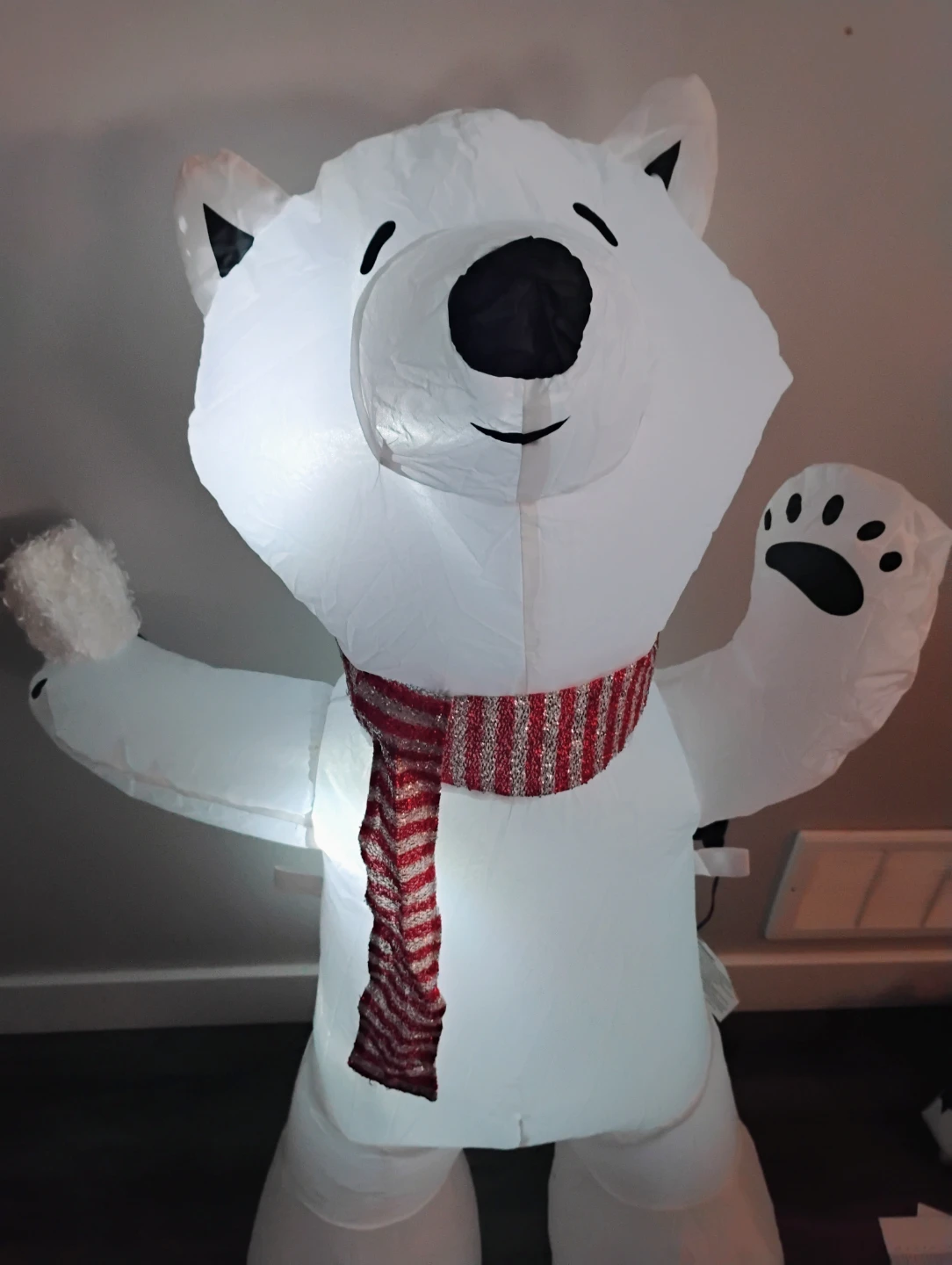 Lighted Christmas Inflatable Polar Bear - photo 3