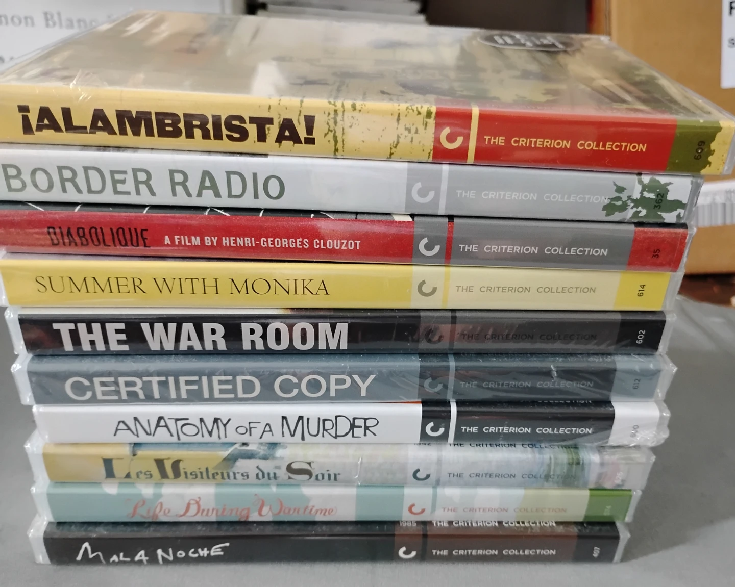 Criterion Collection 10 New Sealed DVD Movies Set 1