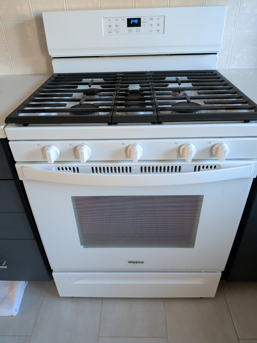 Whirlpool White Gas Range
