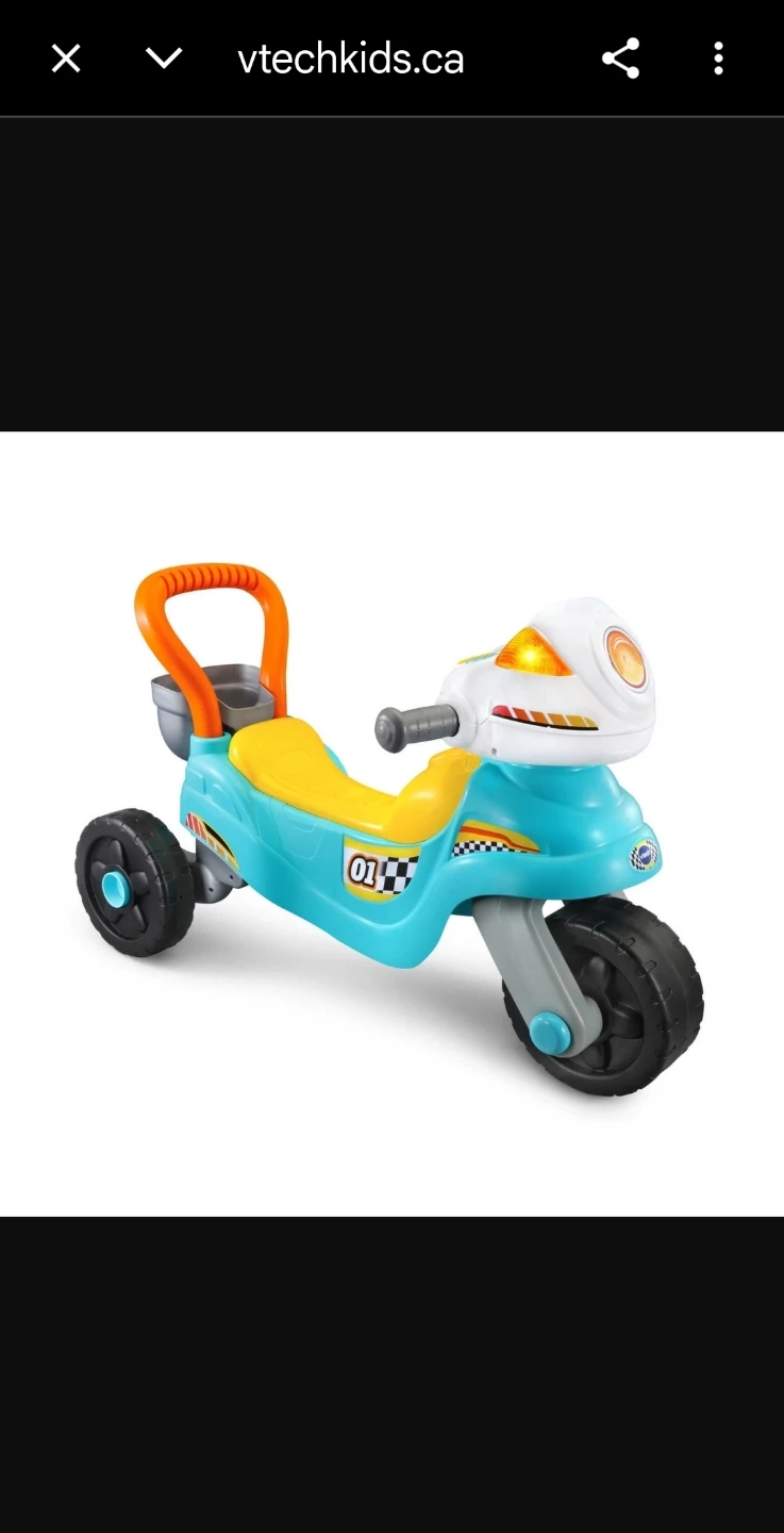 VTech 3-in-1 Step & Roll Motorbike