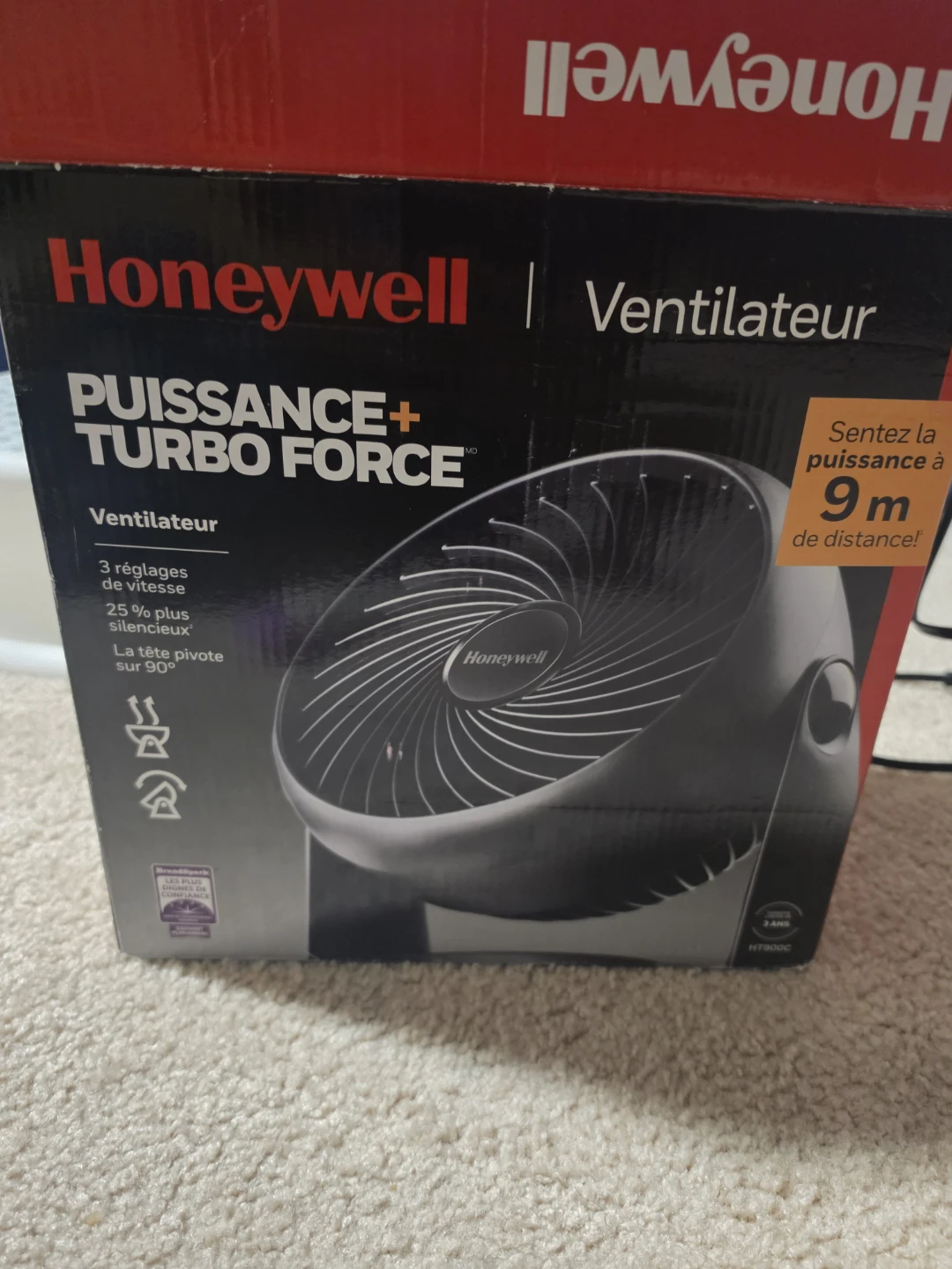 Honeywell Turbo Force Power+ Air Circulator Fan
