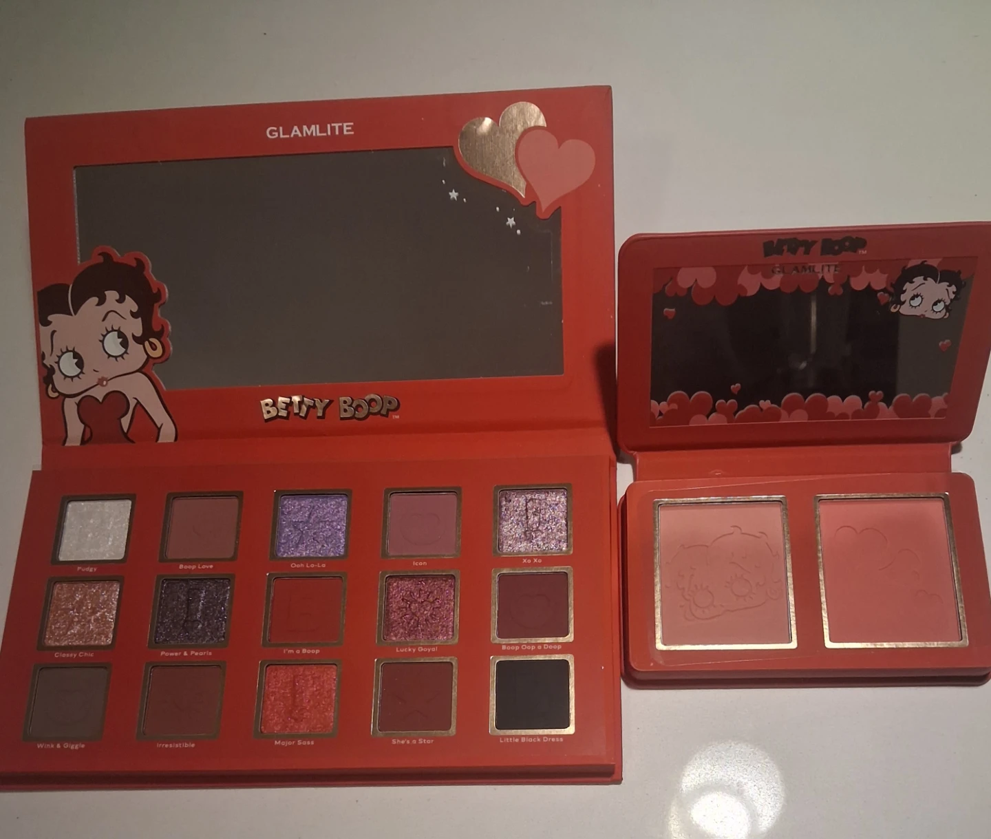 Glamlite Betty Boop Eyeshadow Palette and Blush Duo