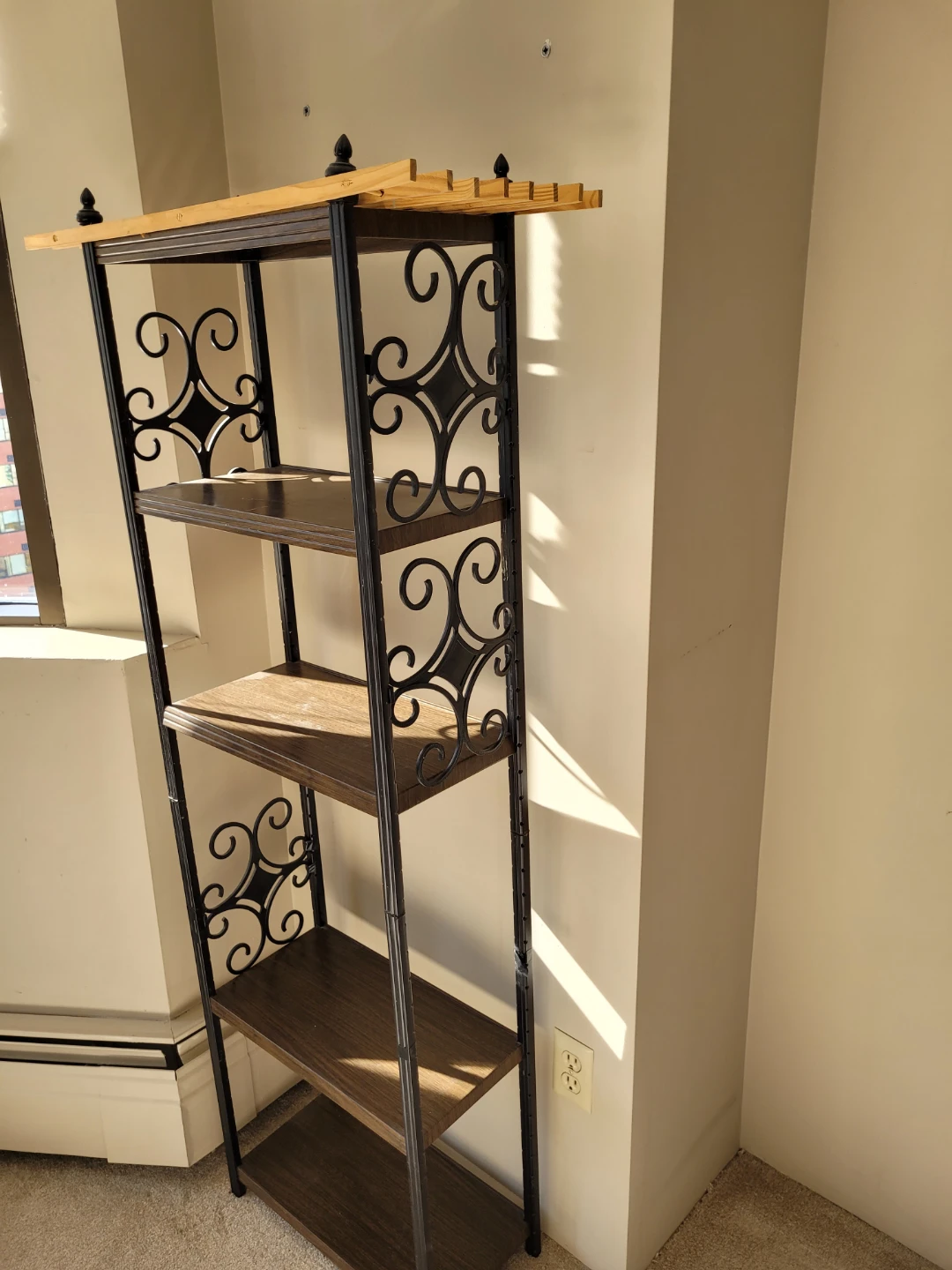 Metal and Wood Shelving Unit/ Plant Stand - photo 2