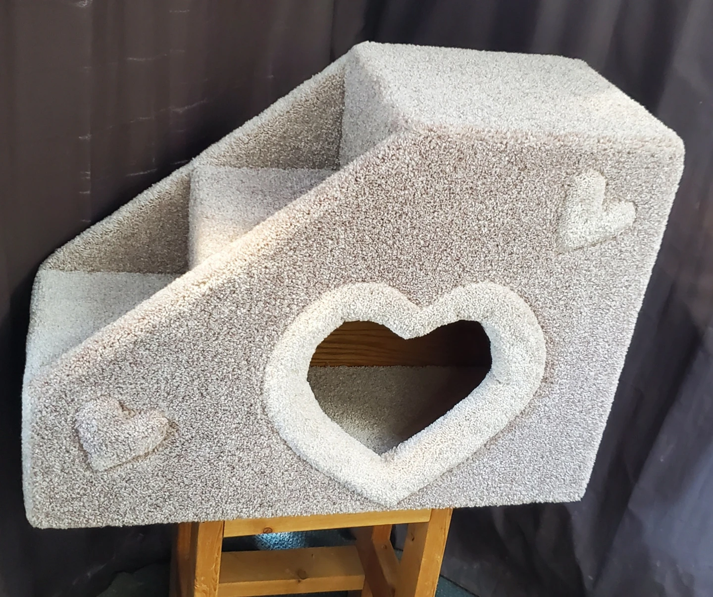 Pet steps with cat hideaway
