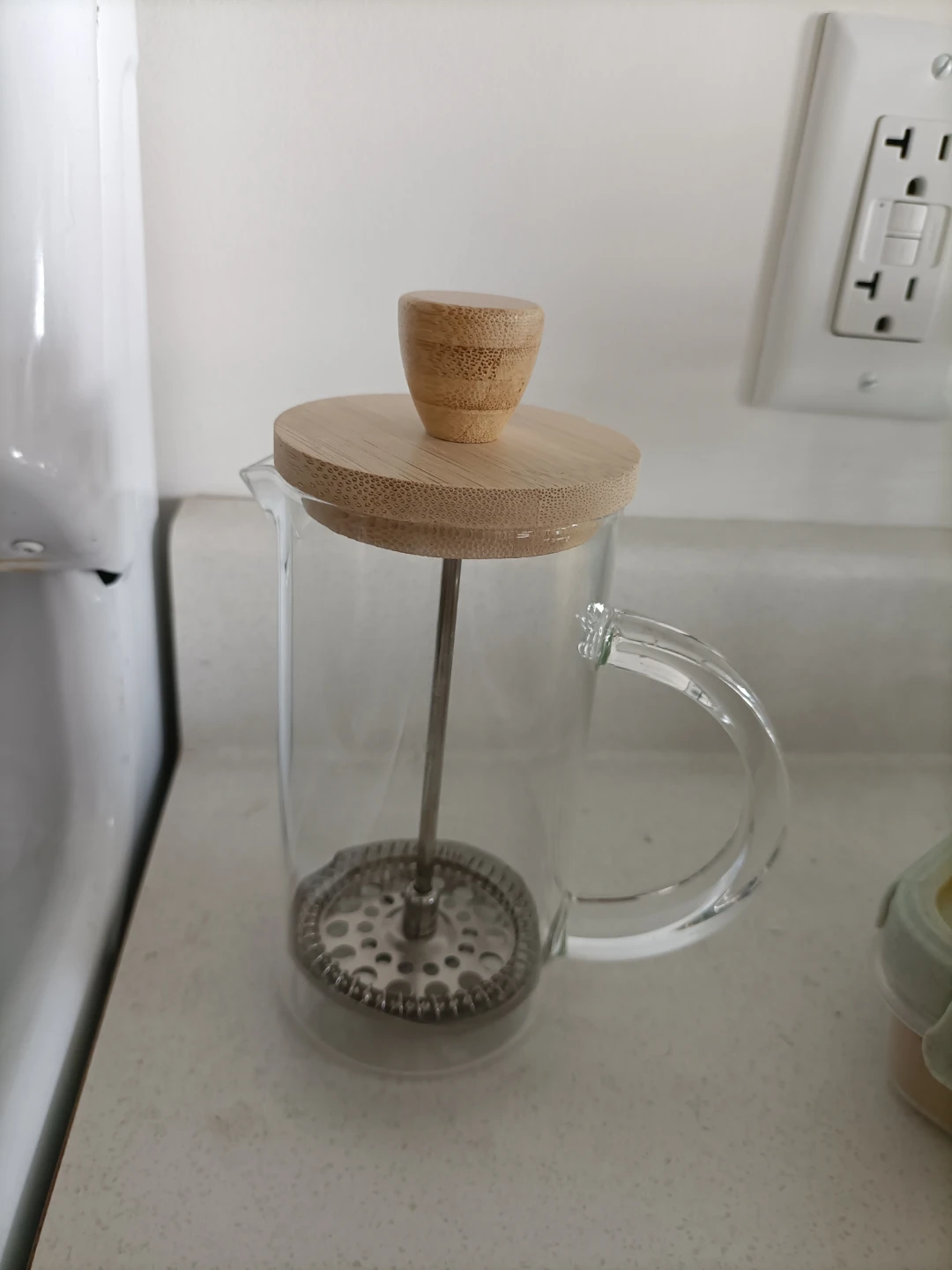 Glass French Press with Bamboo Lid