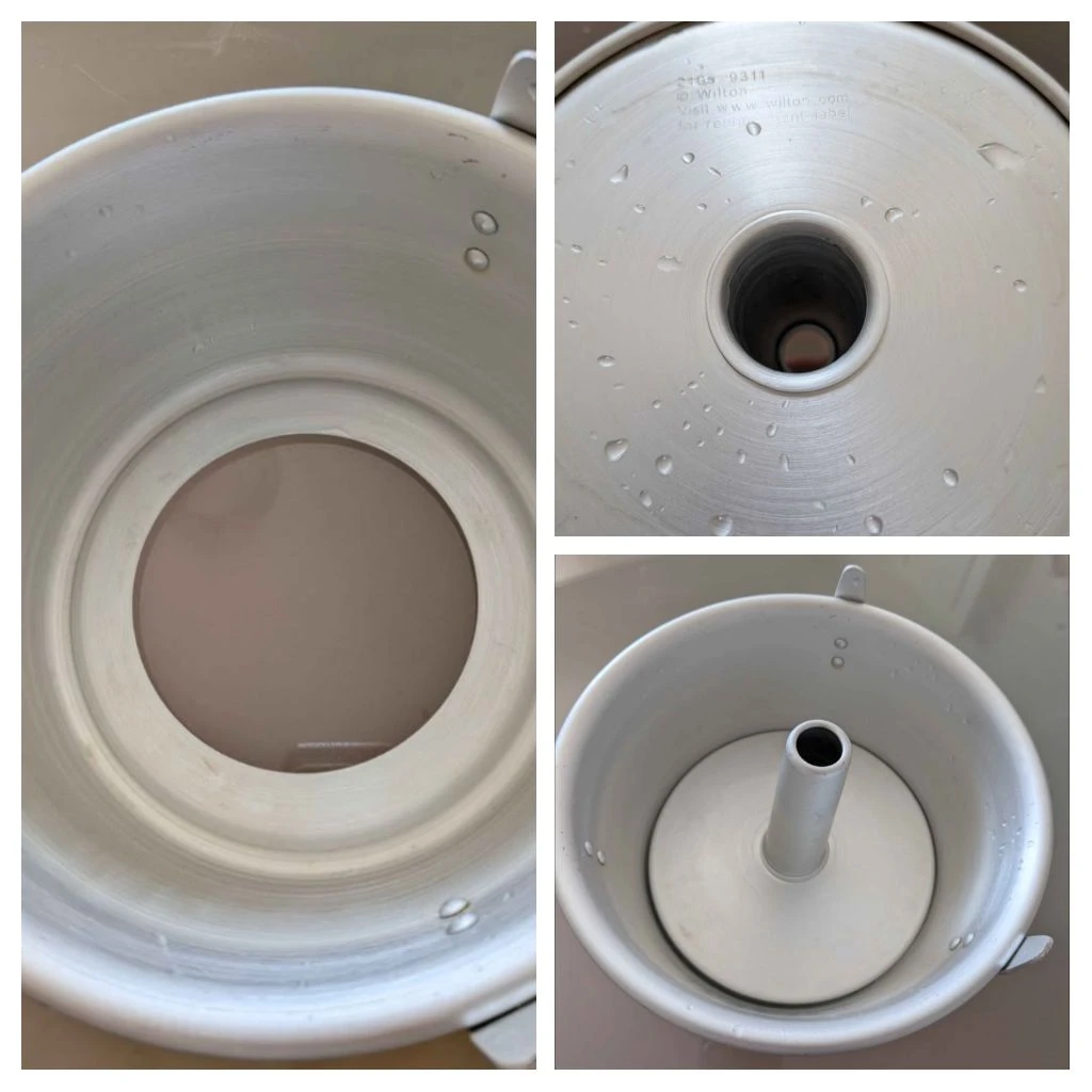 Wilton angel food cake pan.