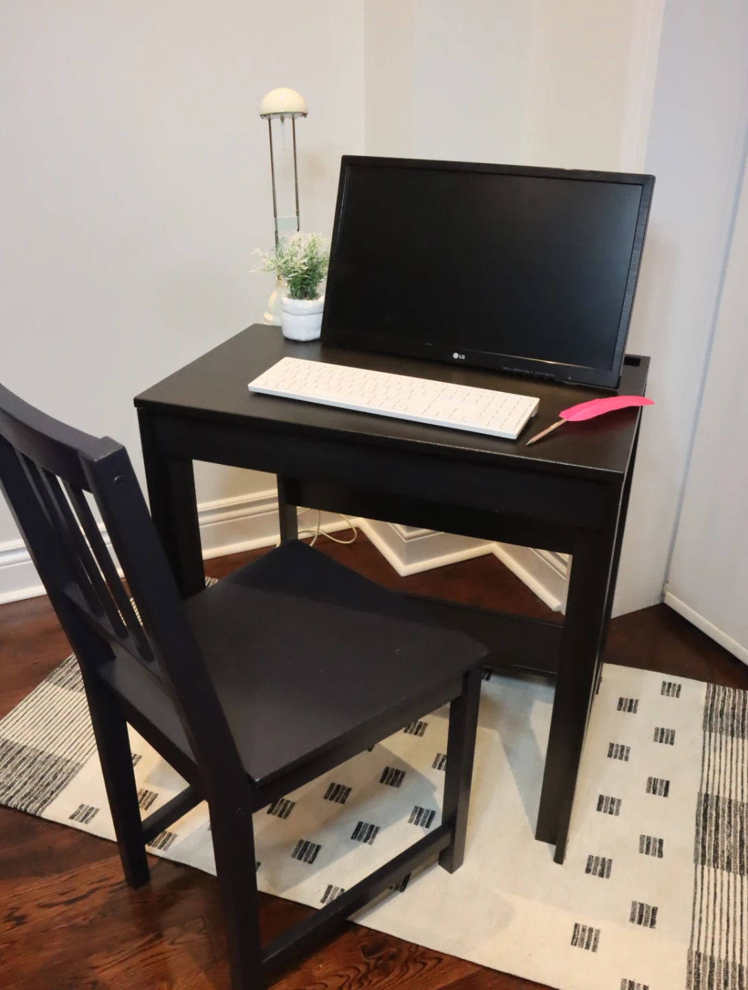 IKEA Laiva Black/Brown Laptop Desk - photo 3