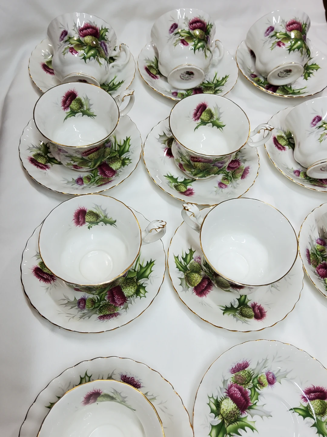 Royal Albert Highland Thistle Tea Cup saucer set - photo 2