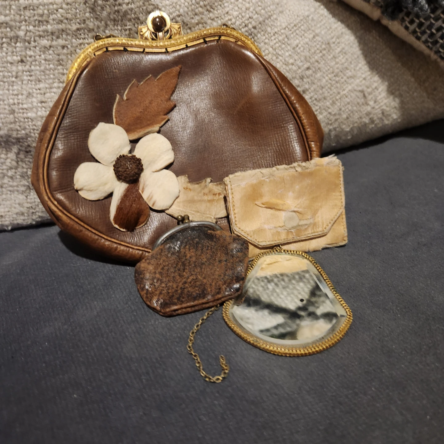 Vintage Countess Maritza Leather Handbag