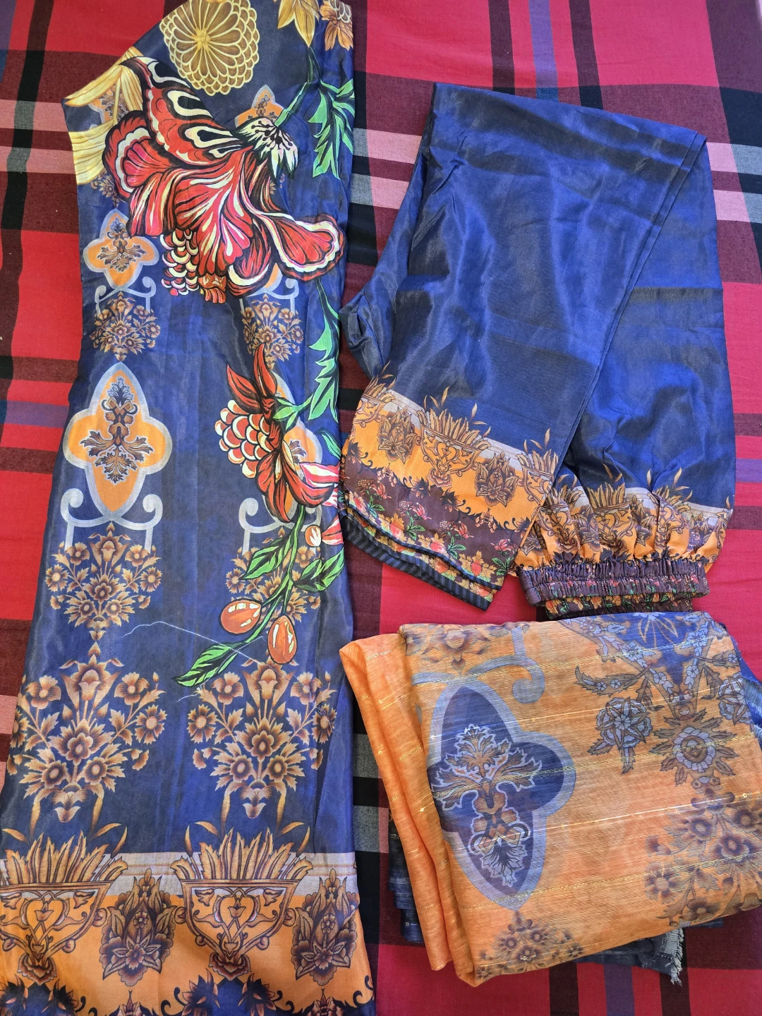 stitched Floral Salwar Kameez Suit - photo 2