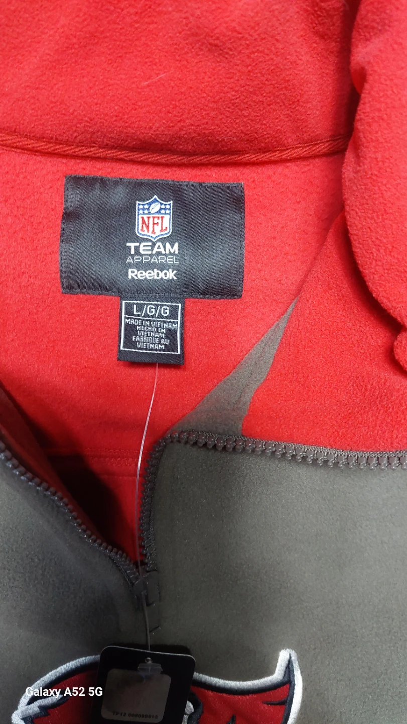 Vintage NWT Reebok Tampa Bay Buccaneers Fleece Quarter-Zip - photo 4