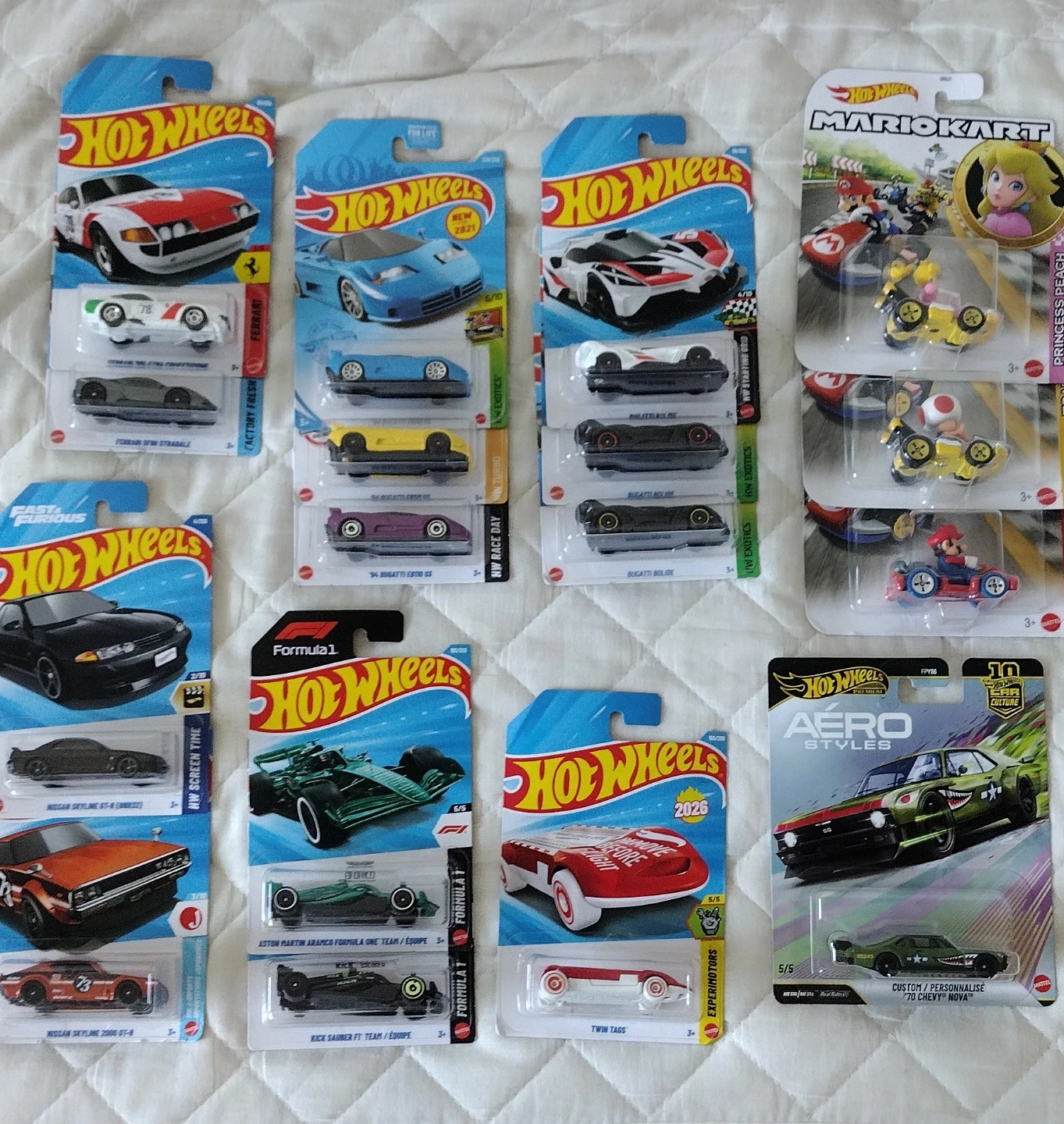 Assorted Hot Wheels Diecast Cars - Collection of 15